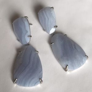 Blue Lace Agate Katie Earrings